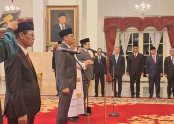 Prabowo Resmi Lantik Anggito Abimanyu Jadi Kepala Baru LPS