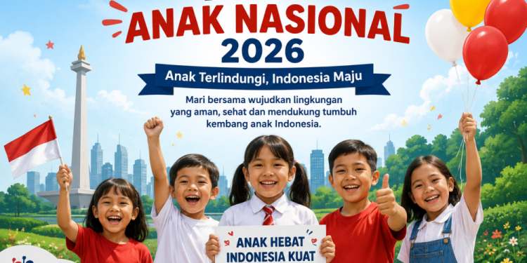 Hari Anak Nasional 2026 Diperingati, Masyarakat Diajak Wujudkan Lingkungan Aman bagi Anak