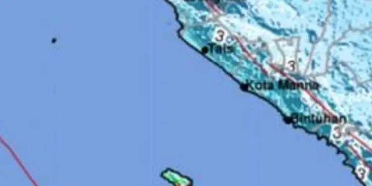 Gempa Magnitudo 5,4 Guncang Perairan Enggano Bengkulu, Warga Rasakan Getaran